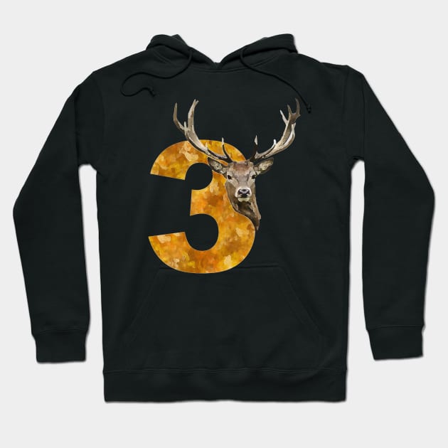 Stag No.3 Hoodie by Skorretto